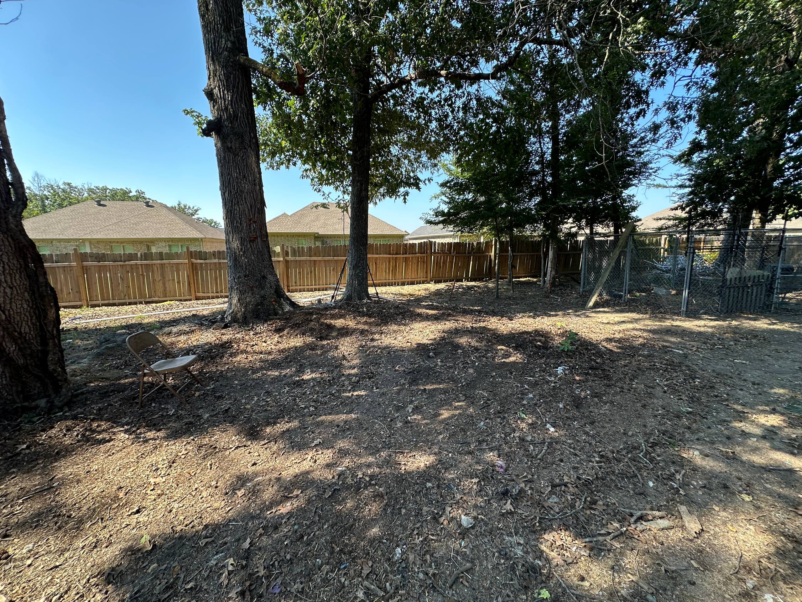 Clean, cleared space after junk removal